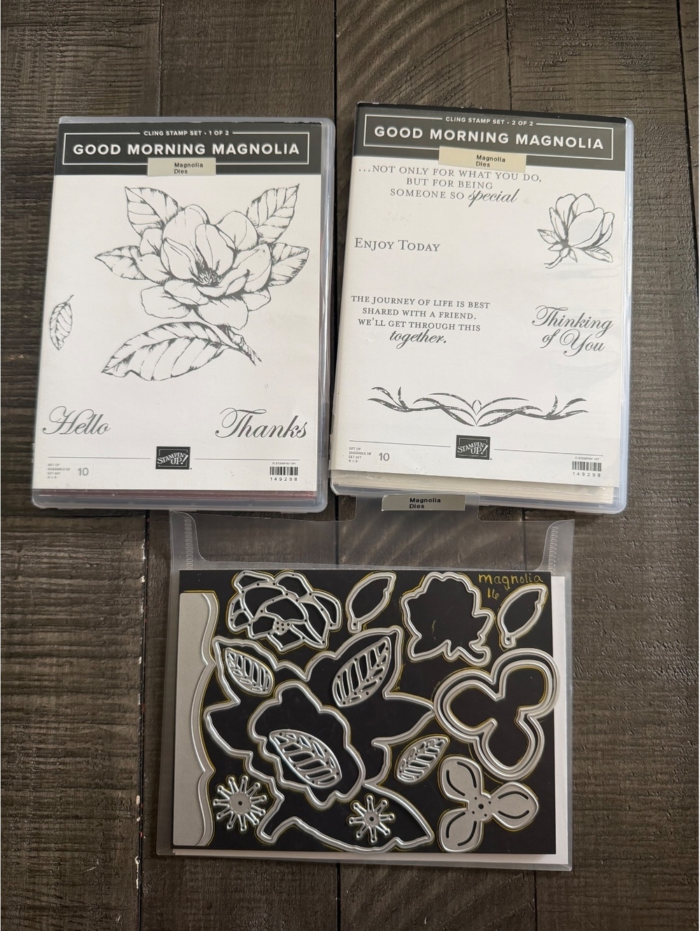 Stampin’ Up Good Morning Magnolia 1 & 2 stamp sets with Magnolia Memory Dies